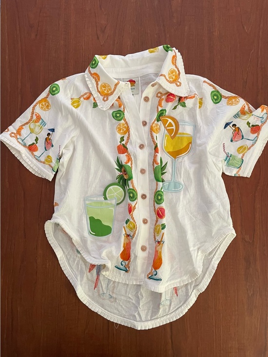 FARM Rio Tops - Biricutico shirt Farm Rio x Anthropologie size Large NEW